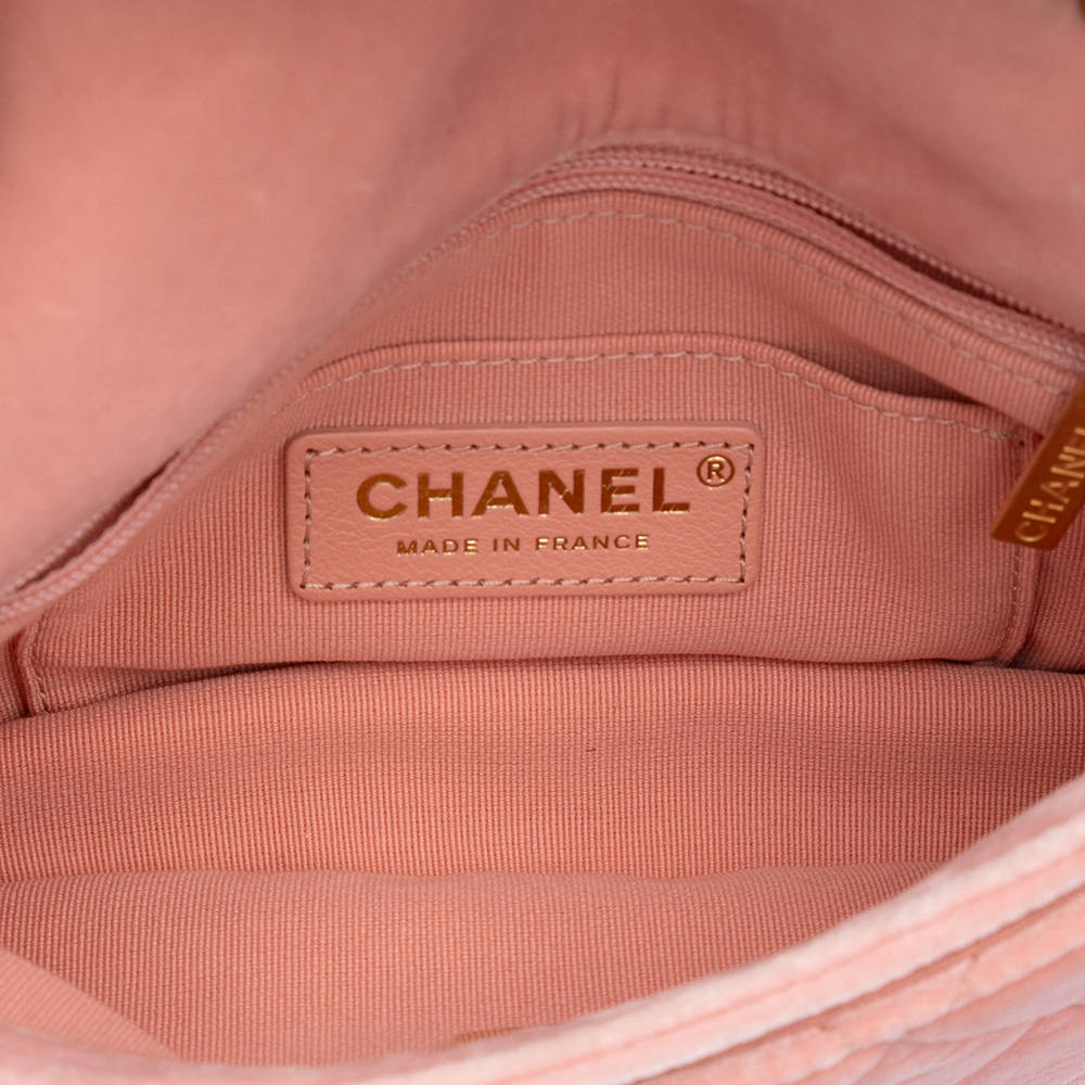 Pre-Loved Chanel Mini Quilted Velvet Double Frame Flap - Picture 4 of 7